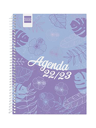 Finocam - Agenda 2022 2023 Cool Semana Vista Horizontal Septiembre 2022 - Junio 2023 (curso lectivo) + Julio y Agosto resumidos Selva Español