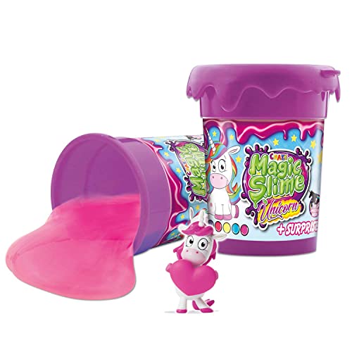 Craze Magic Slime Unicorn, Slime para niños con Sorpresa incluida de Unicornios, 1 de 6 Colores aleatorios, 110ml de Slime, Sin Residuos, Fácil de Limpiar