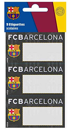 9 etiquetas escolares FC Barcelona